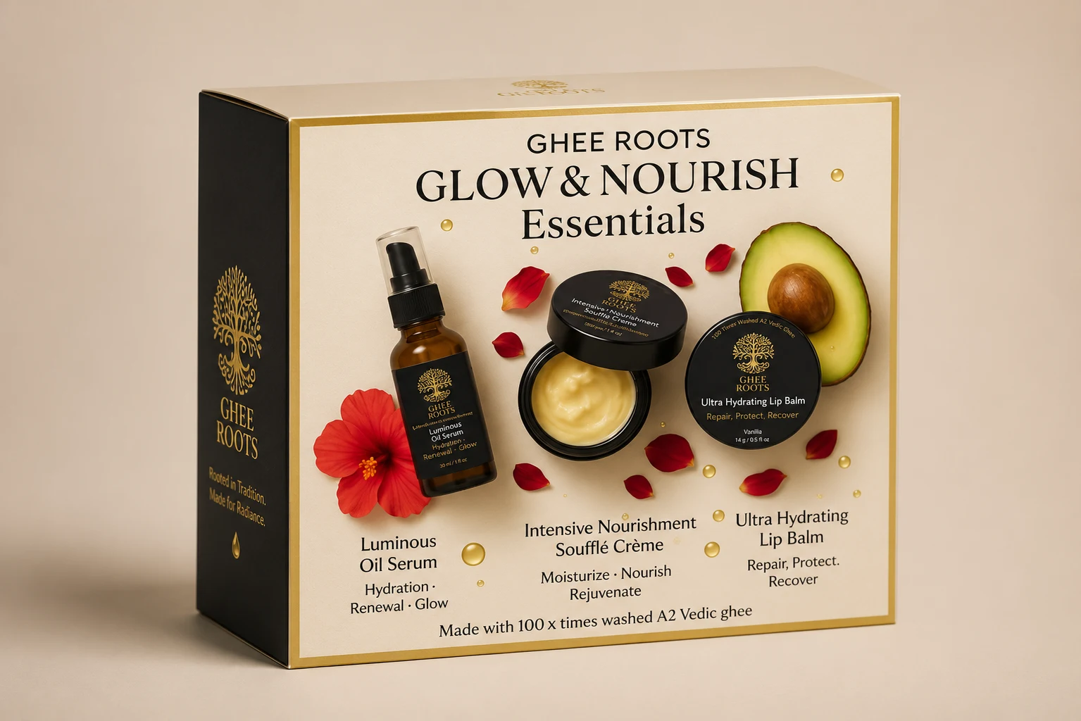 GheeRoots Glow & Nourish Essentials Gift Box